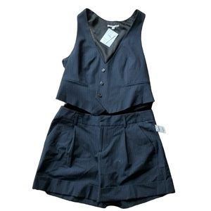 Gap Pin Stripe Vest/Shorts